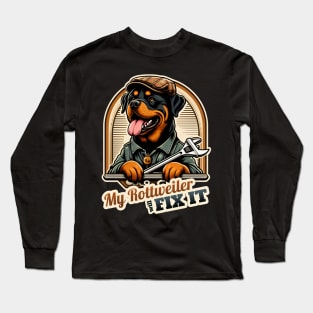 Mechanic Rottweiler Long Sleeve T-Shirt